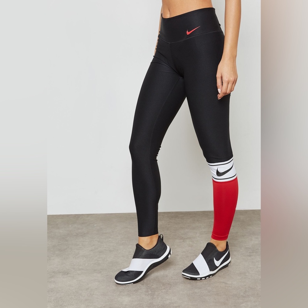 Woman Leggins Nike Power Training Tights black/red